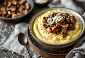 5 minutes de cuisson, 4 ingrédients : ce combo polenta-champignons ultra crémeux fait sensation dès les premiers froids