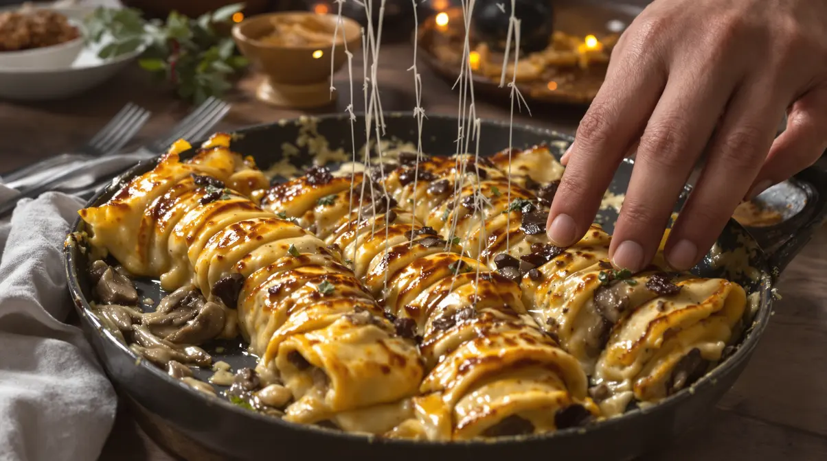 Fondantes, gratinées, ultra gourmandes : les crêpes champignons–poulet nappées de béchamel, idéales avec une salade Fondantes, gratinées, ultra gourmandes : les crêpes champignons–poulet nappées de béchamel, idéales avec une salade