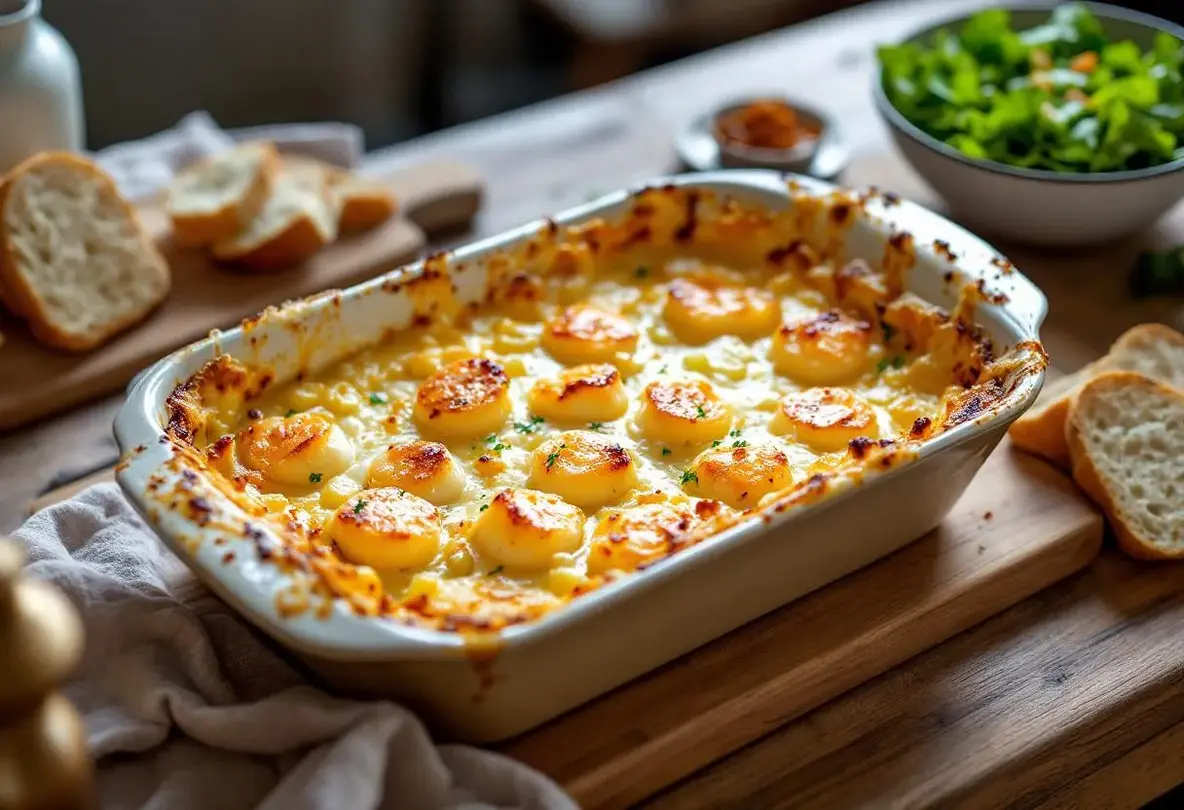 Gratin poireaux–Saint-Jacques : « si simple à faire, mais digne d’un vrai repas de fête » Gratin poireaux–Saint-Jacques : « si simple à faire, mais digne d’un vrai repas de fête »