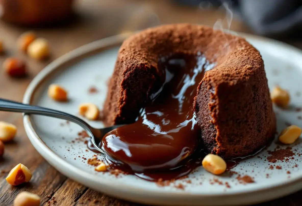 Gâteau fondant praliné-chocolat : un dessert express au cœur ultra moelleux Gâteau fondant praliné-chocolat : un dessert express au cœur ultra moelleux