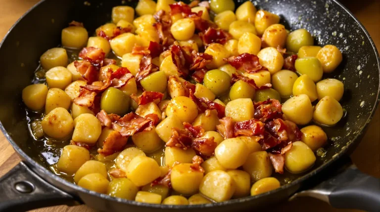 « Je la prépare en 10 minutes pour toute la famille » : ma poêlée poireaux-pommes-lardons ultra rapide du soir