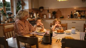 Je regarde mes petits-enfants dévorer leurs assiettes… et je me demande si un repas complet peut vraiment être aussi simple !