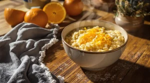 Ce riz au lait à l’orange zestée et aux épices transforme le lait en dessert ultra soyeux pour moins de 1 €