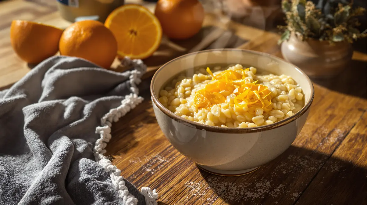 Ce riz au lait à l’orange zestée et aux épices transforme le lait en dessert ultra soyeux pour moins de 1 € Ce riz au lait à l’orange zestée et aux épices transforme le lait en dessert ultra soyeux pour moins de 1 €